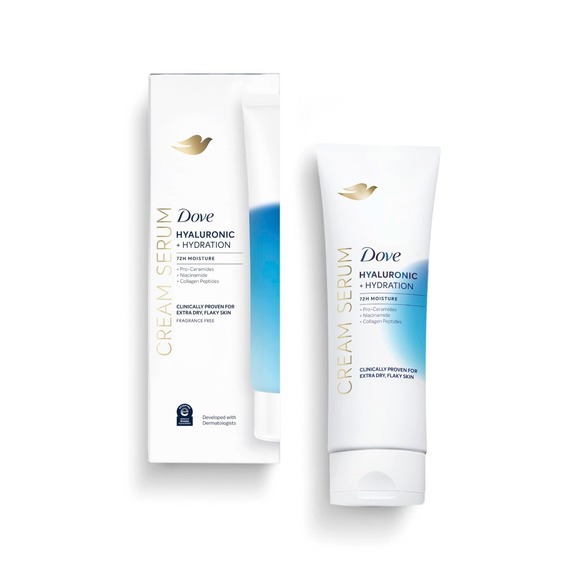 Dove Other - Dove Body Cream Serum Hyaluronic Hydration 72 Hour Moisture‎ Fragrance Free 8oz